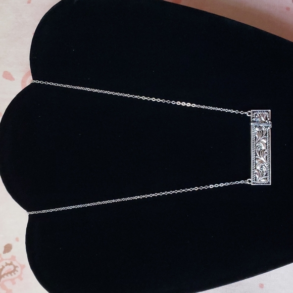 Tooled Leather Necklace Cactus Nopal Cowgirl Vaquera Western Country Boho Trendy - Picture 5 of 14